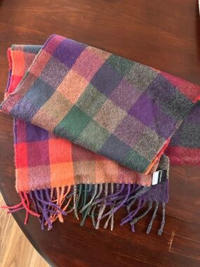 Overland Multicolor Alpaca Scarf Soft Lightweight 100% Peruvian Alpaca Fur 72”